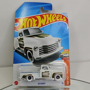 Hot Wheels '52 Chevy White #139 139/250 - 2024 HW Hot Trucks, New & Sealed